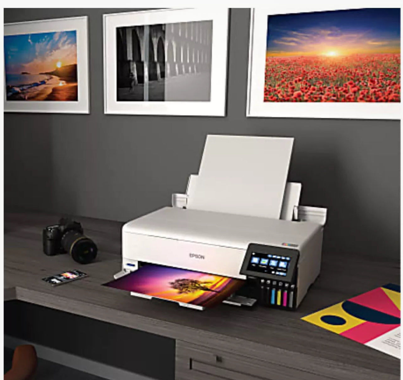 Epson EcoTank Photo ET-8550 SuperTank Wide-Format Wireless Inkjet All-In-One Color Printer