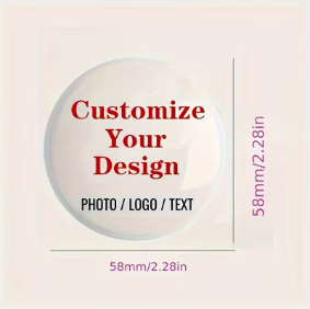 Customized Badges Batch 58mm 1pc/5pcs/10pcs/20pcs/50pcs