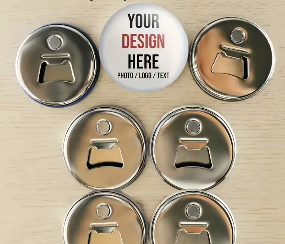 Custom Metal Bottle Opener Magnet.