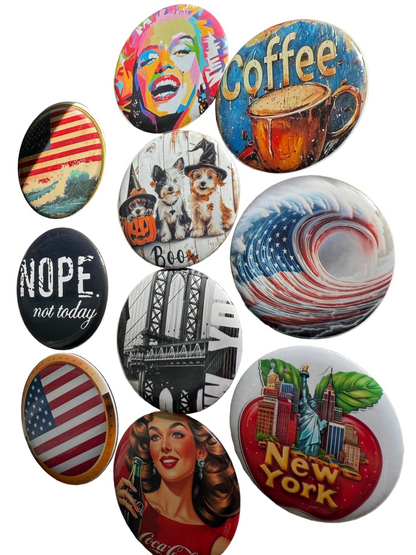 Customized Badges Batch 58mm 1pc/5pcs/10pcs/20pcs/50pcs
