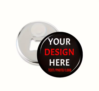 Custom Metal Bottle Opener Magnet.