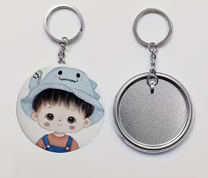 Customized 58mm/ 2.25 Inch Button Maker Keychains.